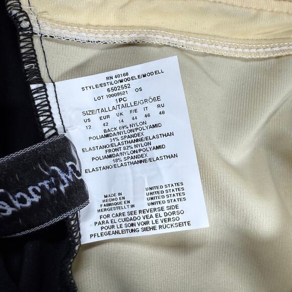 Miraclesuit NWT Spectra Trilogy One Piece Swimsuit Colorblock Size 12 Black Gray - Picture 7 of 14